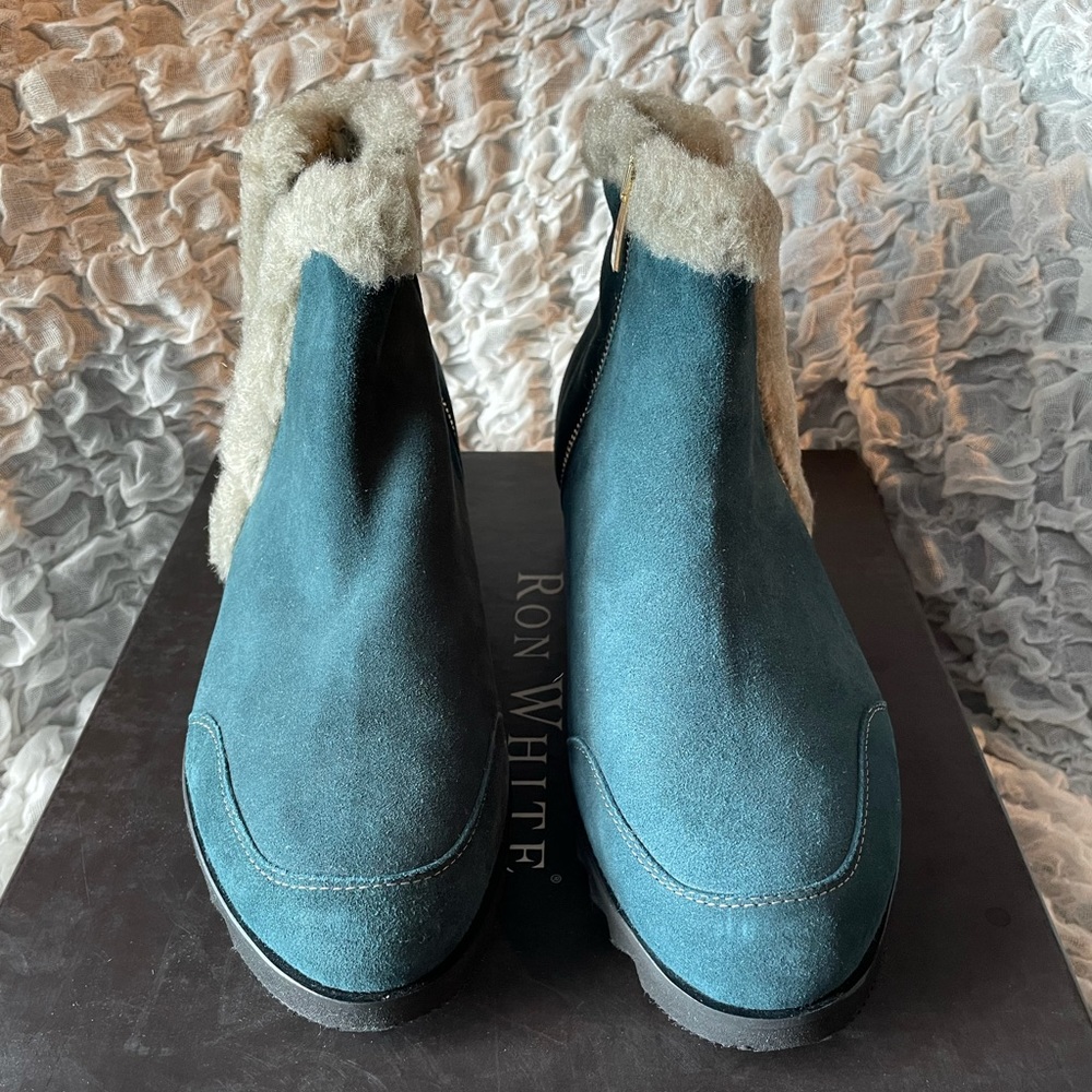 💥NWT💥 Ron White Adaley Faux Shearling Trimmed boot - Picture 7 of 12